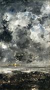 August Strindberg The Town oil on canvas